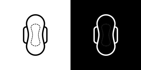 Feminine hygiene pad icon symbol concept for graphic design, Website, UI. Svg