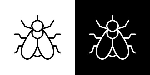 Fly insect icon symbol concept for graphic design, Website, UI. Svg