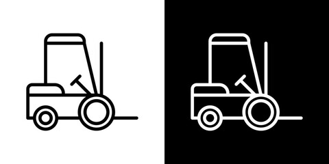 Forklift icon symbol concept for graphic design, Website, UI. Svg