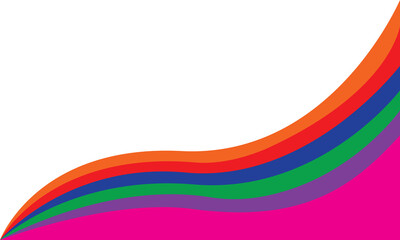 Colorful Abstract Wave with Gradient Stripes background