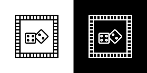 Game board icon symbol concept for graphic design, Website, UI. Svg