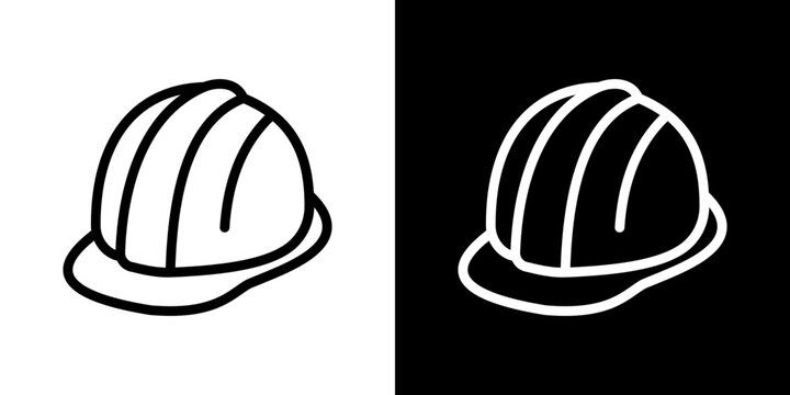 Hard hat icon symbol concept for graphic design, Website, UI. Svg