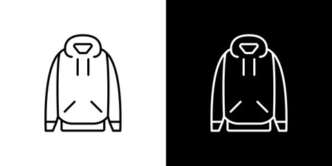 Hoodie jacket icon symbol concept for graphic design, Website, UI. Svg