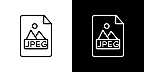 Jpg icon symbol concept for graphic design, Website, UI. Svg