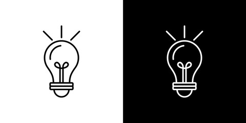Lamp icon symbol concept for graphic design, Website, UI. Svg