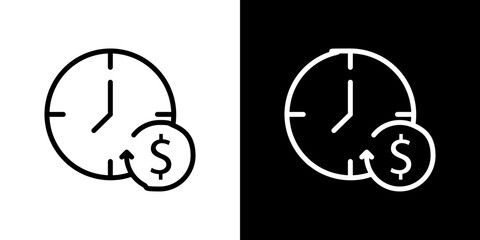 Long term investment icon symbol concept for graphic design, Website, UI. Svg