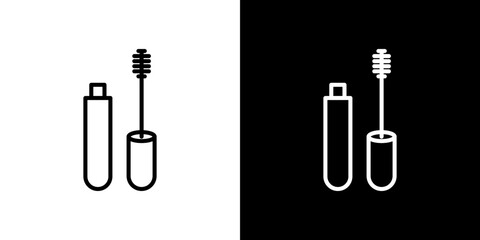 Mascara brush icon symbol concept for graphic design, Website, UI. Svg