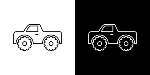 Monster truck icon symbol concept for graphic design, Website, UI. Svg © Abstractor