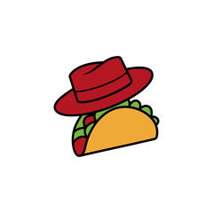 tacos and hats logo