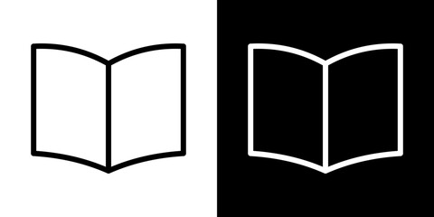 open book icon symbol concept for graphic design, Website, UI. Svg