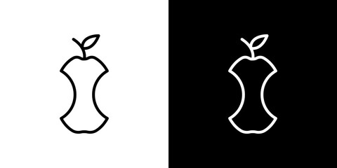 Organic waste icon symbol concept for graphic design, Website, UI. Svg