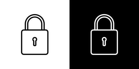 Padlock icon symbol concept for graphic design, Website, UI. Svg