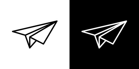 Paper plane icon symbol concept for graphic design, Website, UI. Svg