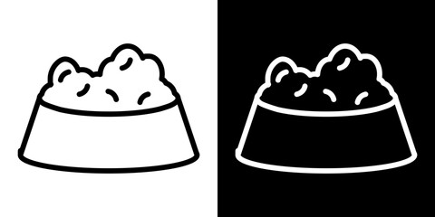 Pet food icon symbol concept for graphic design, Website, UI. Svg