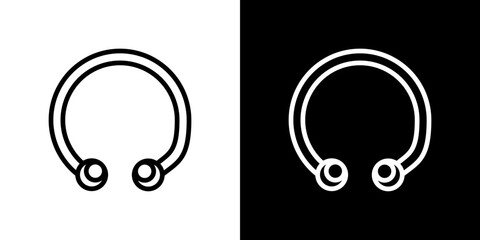 Piercing icon symbol concept for graphic design, Website, UI. Svg