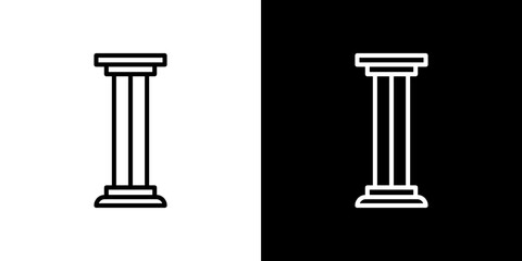 Pillar icon symbol concept for graphic design, Website, UI. Svg