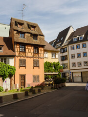 Traditionelles Fachwerkhaus im Stadtbild von Straßburg