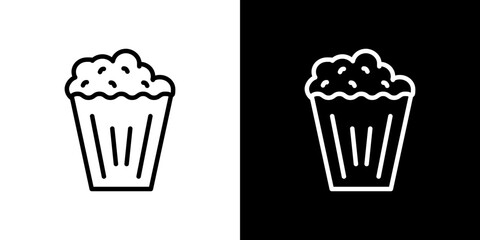 Popcorn icon symbol concept for graphic design, Website, UI. Svg