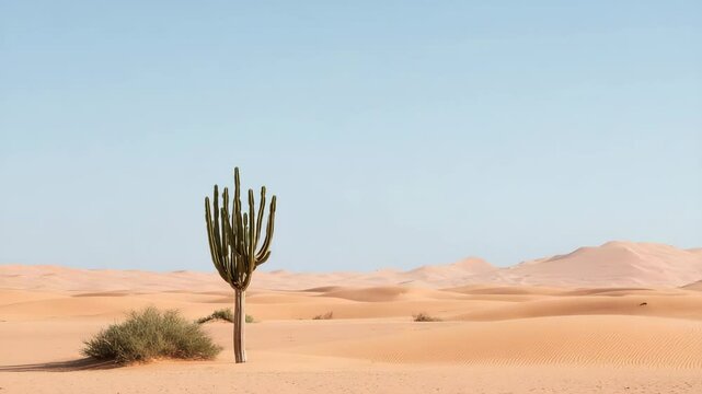 desert dune field in chad at high noon featuring natural symmetry