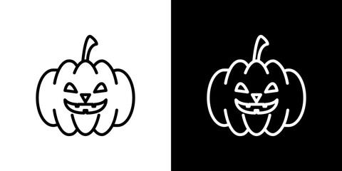 Pumpkin icon symbol concept for graphic design, Website, UI. Svg
