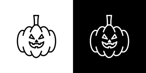 Pumpkin icon symbol concept for graphic design, Website, UI. Svg
