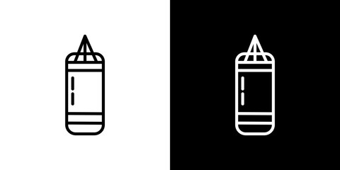 Punching bag icon symbol concept for graphic design, Website, UI. Svg