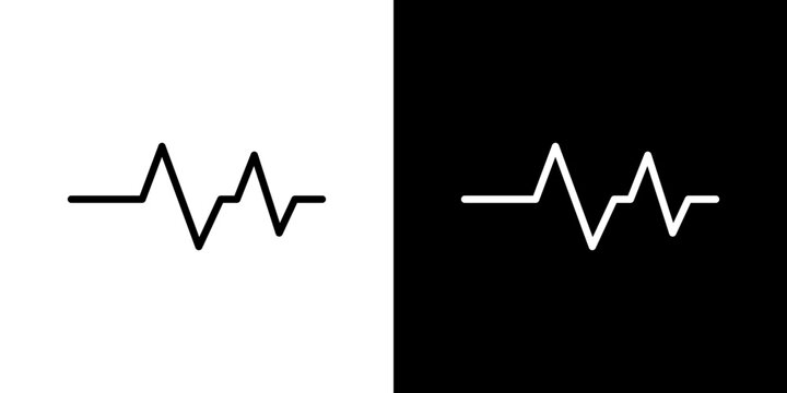 Pulse icon symbol concept for graphic design, Website, UI. Svg