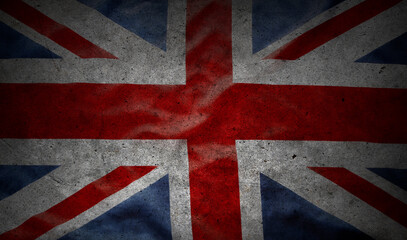 Grunge British union jack flag