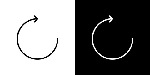 Refresh icon symbol concept for graphic design, Website, UI. Svg
