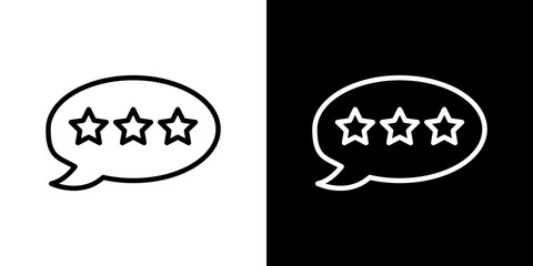 Review icon symbol concept for graphic design, Website, UI. Svg