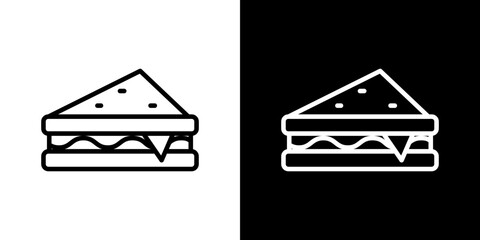 Sandwich icon symbol concept for graphic design, Website, UI. Svg