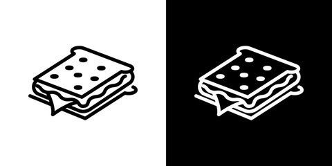 Sandwich icon symbol concept for graphic design, Website, UI. Svg