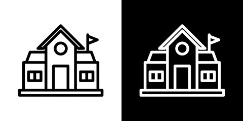 school icon symbol concept for graphic design, Website, UI. Svg