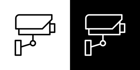 Security camera icon symbol concept for graphic design, Website, UI. Svg