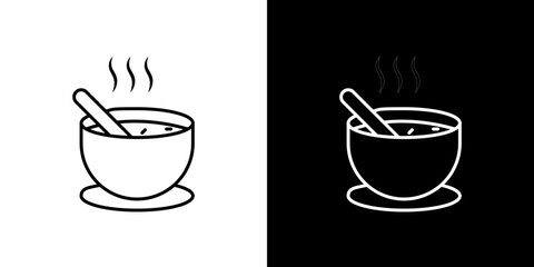 Soup icon symbol concept for graphic design, Website, UI. Svg