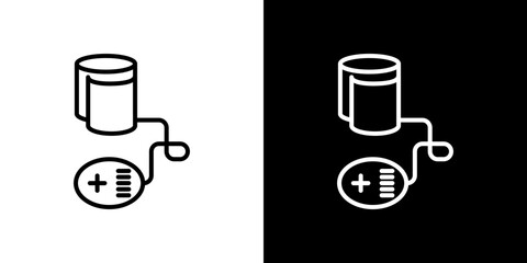 Sphygmomanometer icon symbol concept for graphic design, Website, UI. Svg
