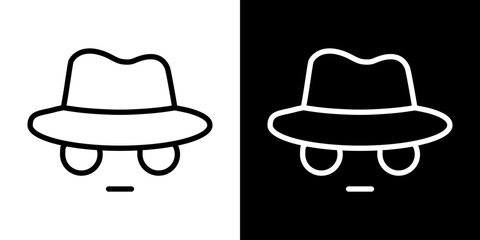 Spy icon symbol concept for graphic design, Website, UI. Svg