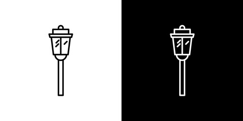 Street lamp icon symbol concept for graphic design, Website, UI. Svg