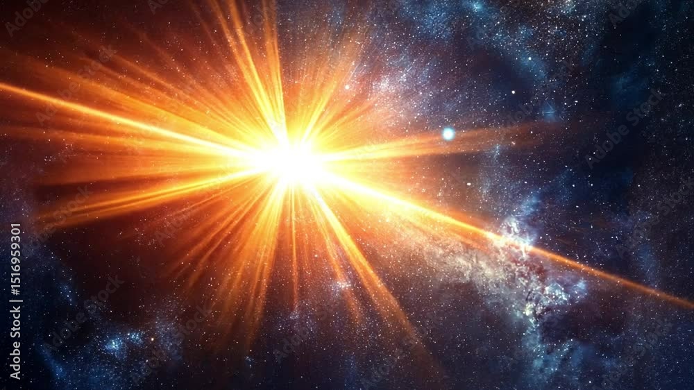 Poster celestial explosion: a cosmic display of unparalleled luminosity and breathtaking energy unfurls, sh