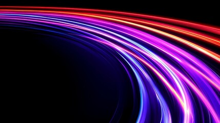 Naklejka premium Abstract vibrant light trails (15)