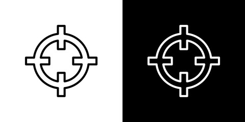 Target icon symbol concept for graphic design, Website, UI. Svg