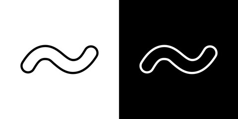 Tilde icon symbol concept for graphic design, Website, UI. Svg