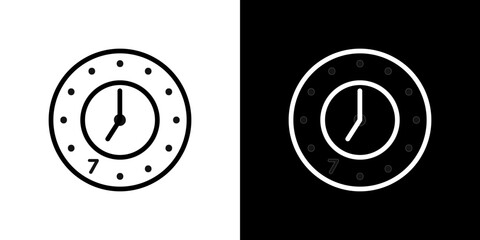 Time clock icon symbol concept for graphic design, Website, UI. Svg