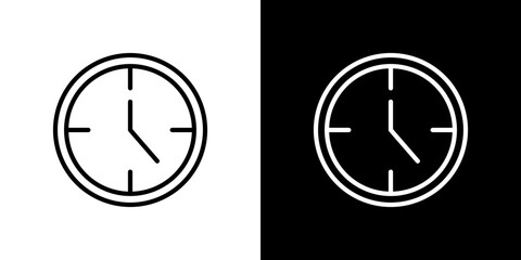 Time icon symbol concept for graphic design, Website, UI. Svg