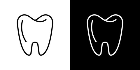 Tooth icon symbol concept for graphic design, Website, UI. Svg