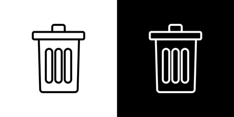 Trash icon symbol concept for graphic design, Website, UI. Svg