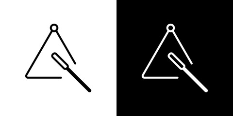 Triangle music icon symbol concept for graphic design, Website, UI. Svg