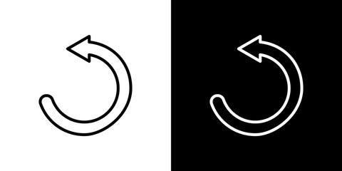 Undo icon symbol concept for graphic design, Website, UI. Svg
