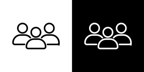 Users icon symbol concept for graphic design, Website, UI. Svg