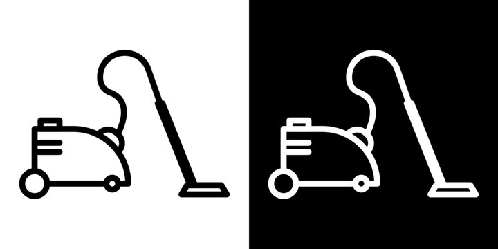 Vacuum cleaner icon symbol concept for graphic design, Website, UI. Svg